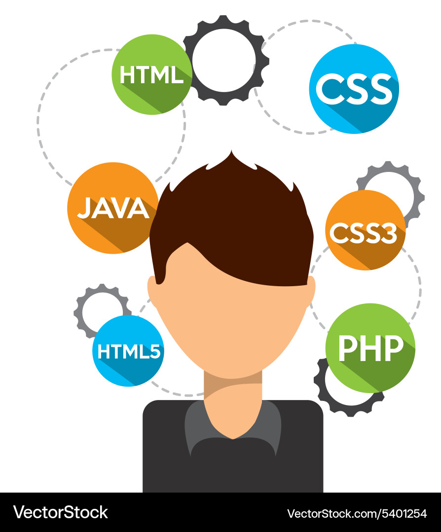 Software Programmierer vektorbild