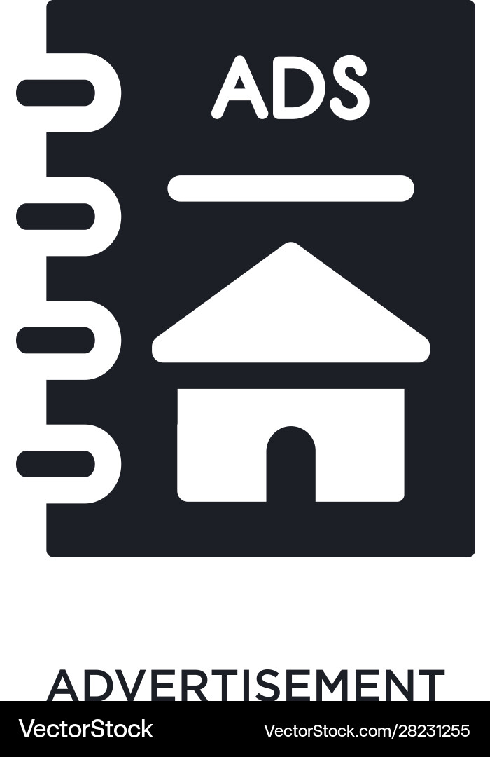 Advertisement Icon - Simple Element Vector Image
