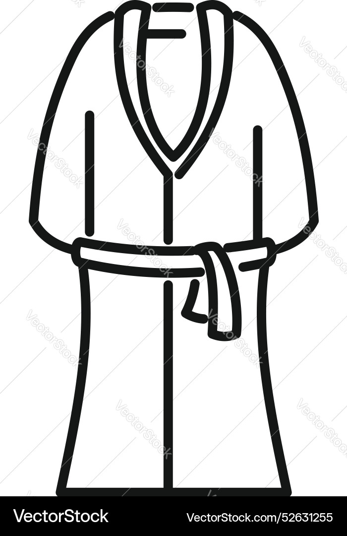 Bathrobe icon for web design presenting Bathrobe icon for web design presenting vector image