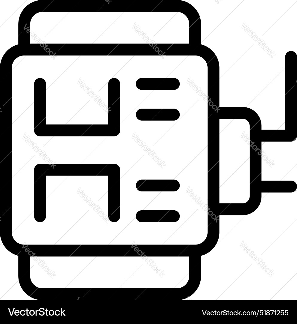 Electronic device showing interface with buttons Electronic device showing interface with buttons vector image