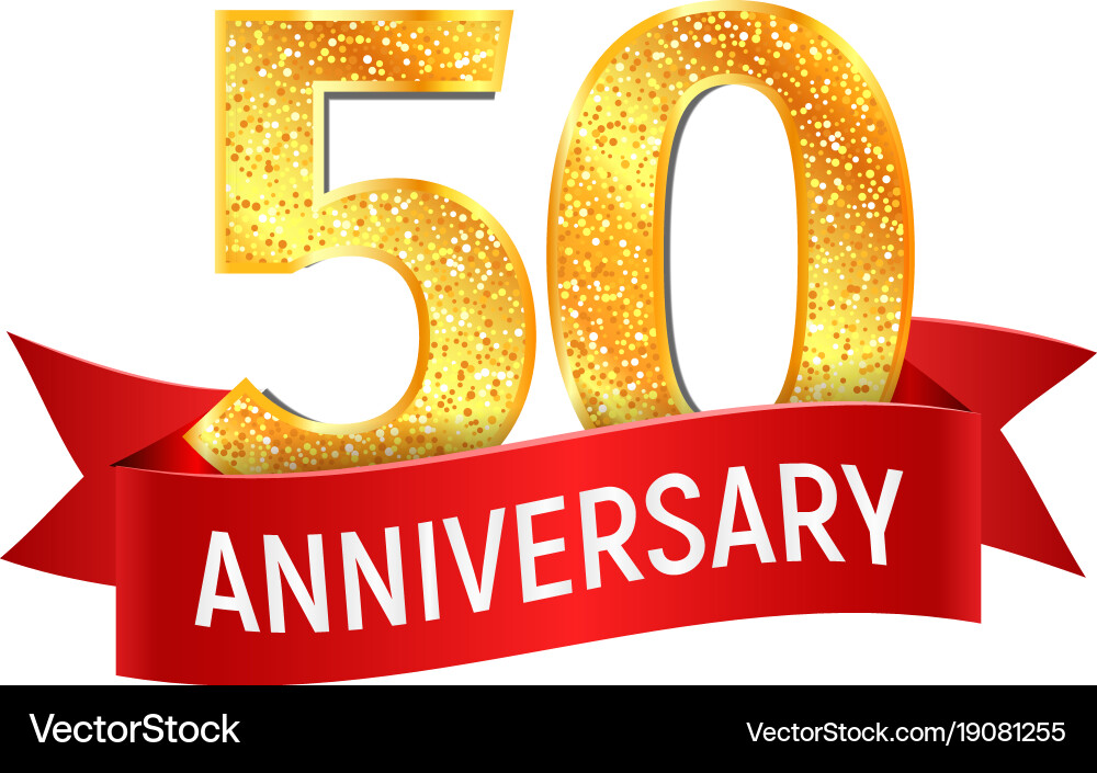 50th wedding anniversary ribbon | Honestweddingadvice.com