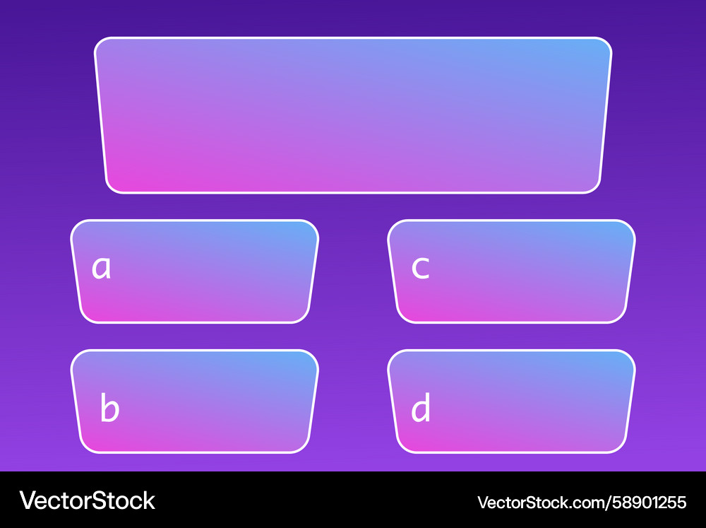 Quiz Question Game Interface Vector Image