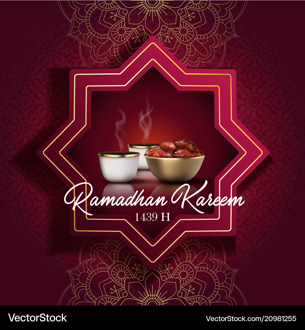 Ramadan Kareem Grußkarte Ramadan Kareem Grußkarte vektorbild