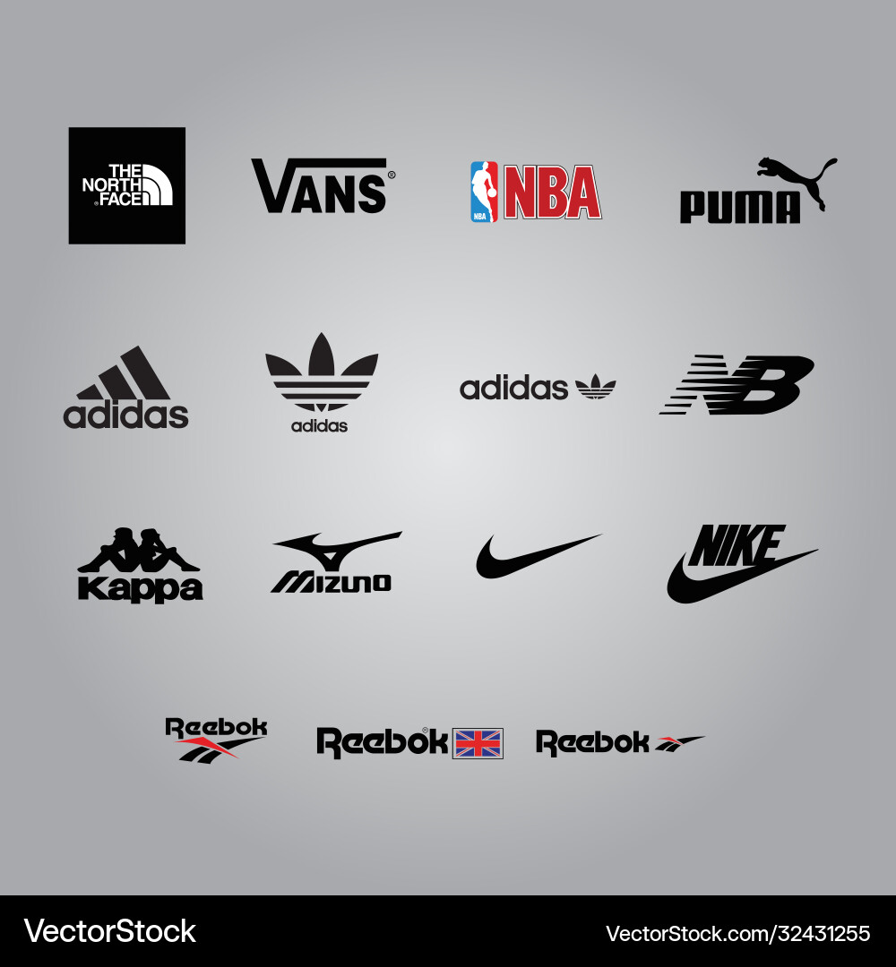 Sport brand logos Royalty Free Vector Image - VectorStock