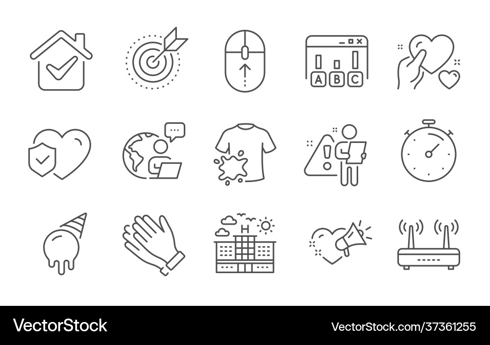 Target purpose timer and wifi icons set dirty t Target purpose timer and wifi icons set dirty t Vector Image