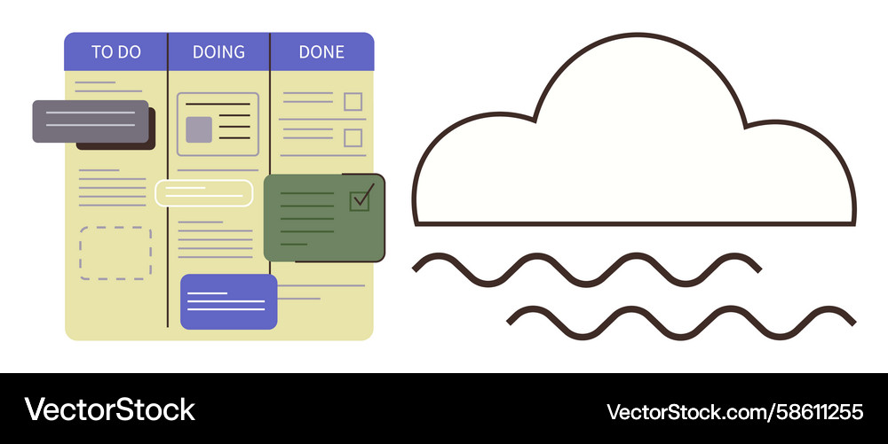 Workflow management concept with to-do list Workflow management concept with to-do list Vector Image