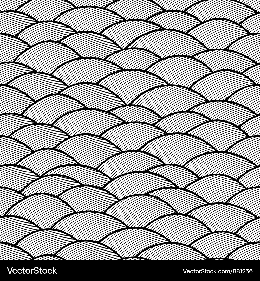 Abstract Ocean Wave Pattern vector image