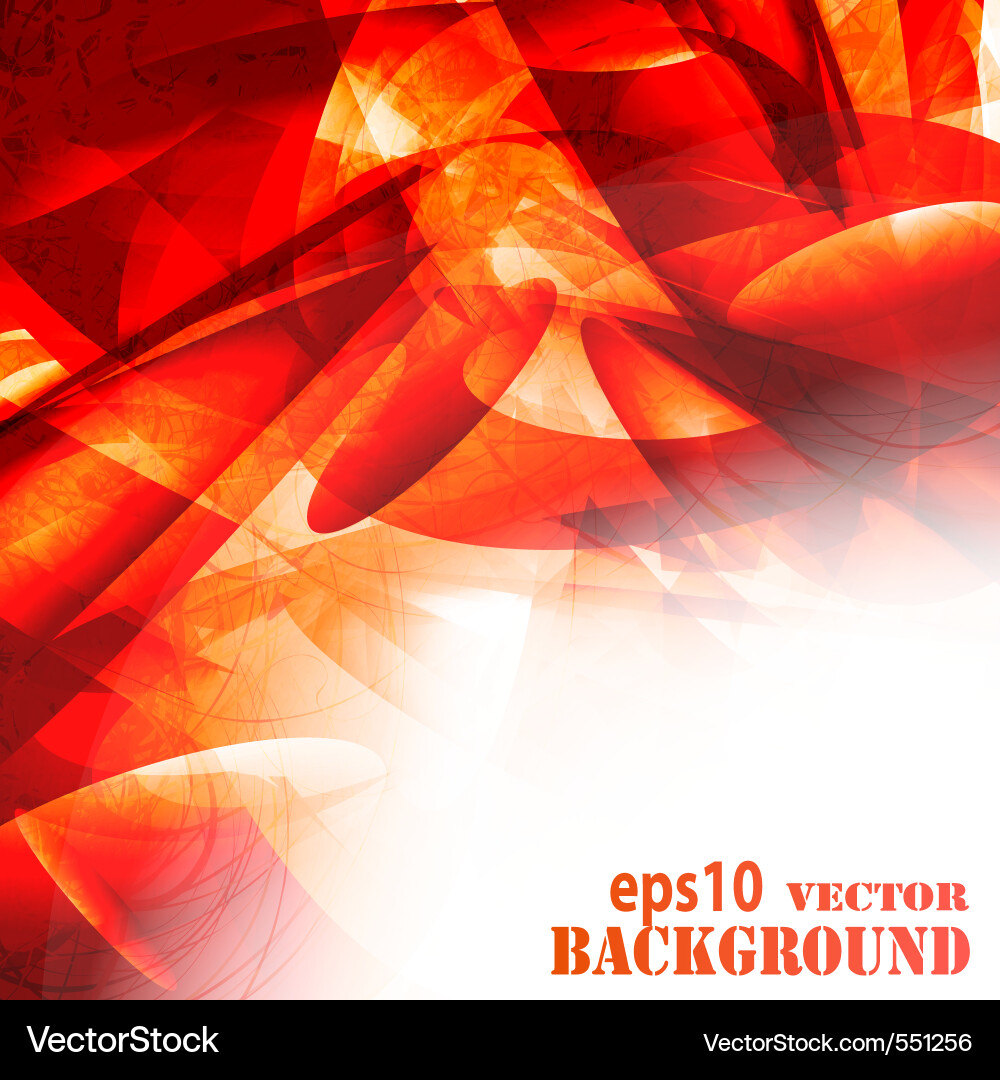 Abstract Red Flow Background Vector Image