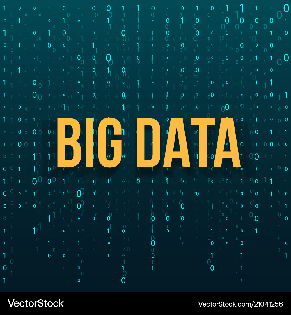 Big Data Analysis Concept vector image