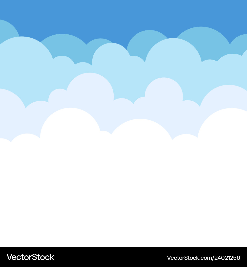 Cloud with blue sky background – Royalty-Free Vector | VectorStock