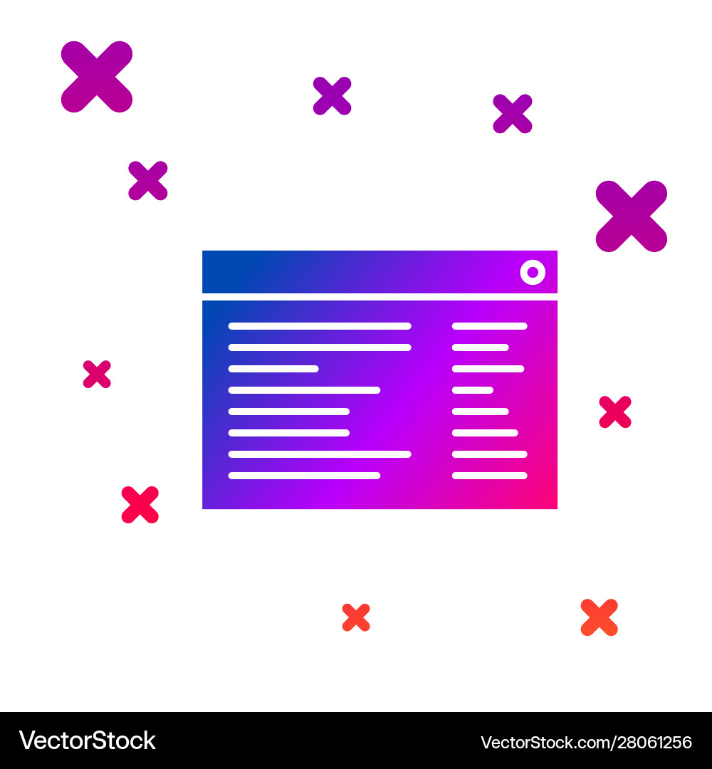 Color software web developer programming code Color software web developer programming code vector image