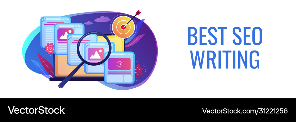 Copy optimization concept banner header Copy optimization concept banner header vector image