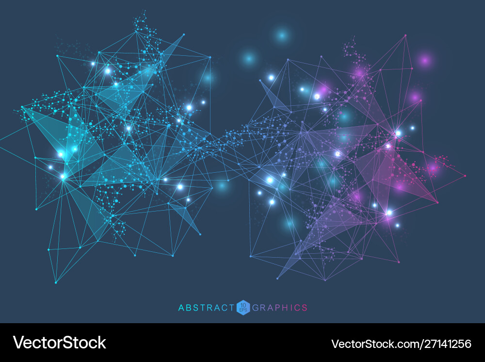 Geometric abstract background with connected line Geometric abstract background with connected line vector image