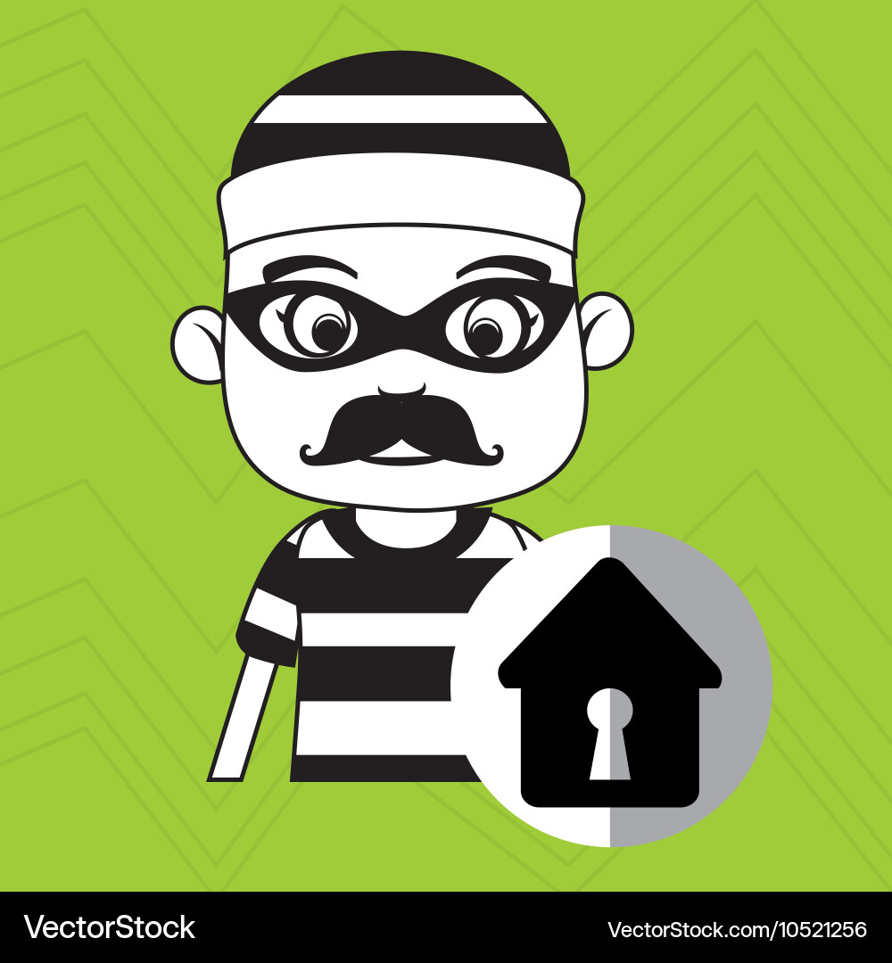 Hacker security house Vector Image