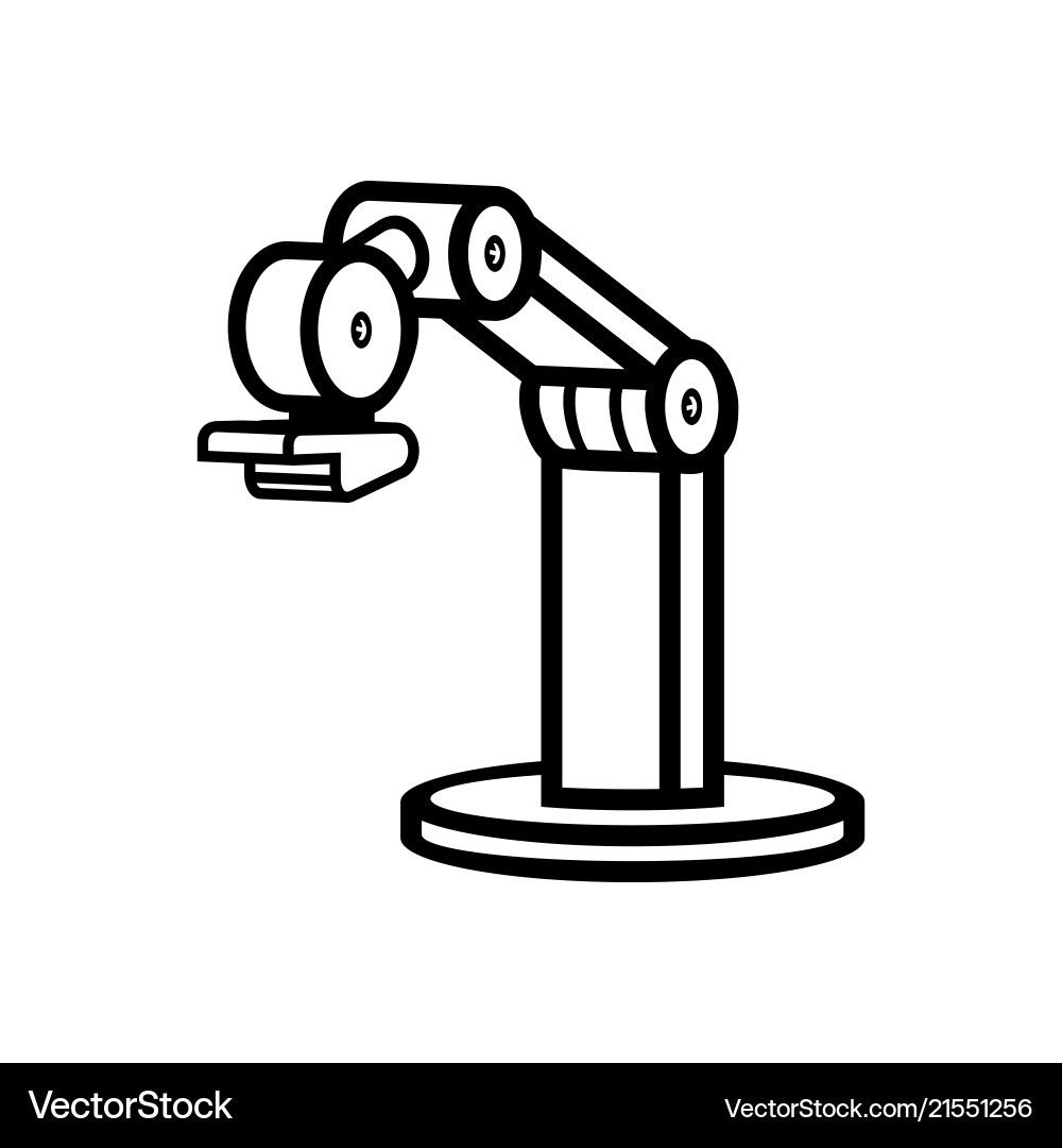 Robotic arm Royalty Free Vector Image - VectorStock