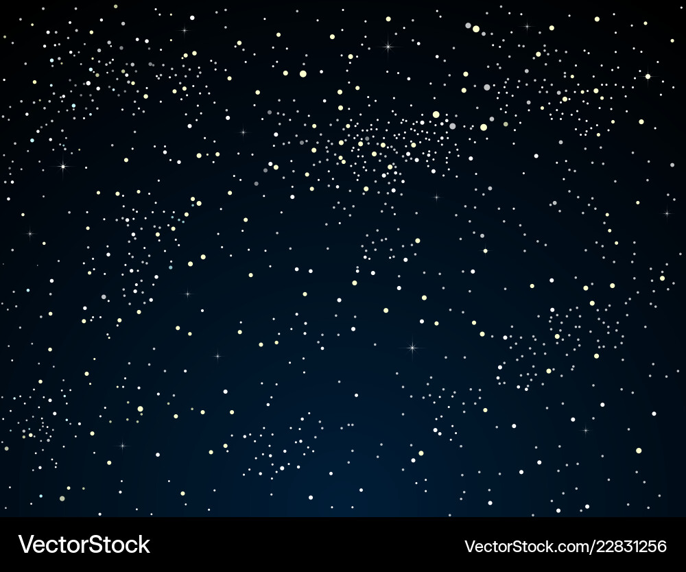 Stunning Starry Night Sky Royalty Free Vector Image