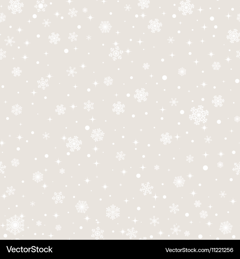 Winter Snowflake Pattern vector image