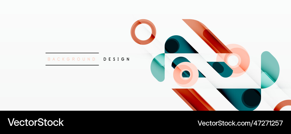Circle minimal abstract background design Circle minimal abstract background design Vector Image