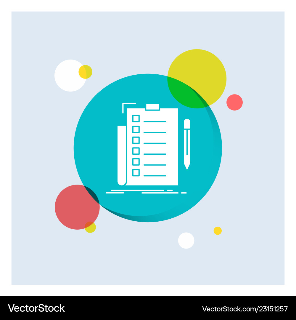 Expertise checklist check list document white Vector Image