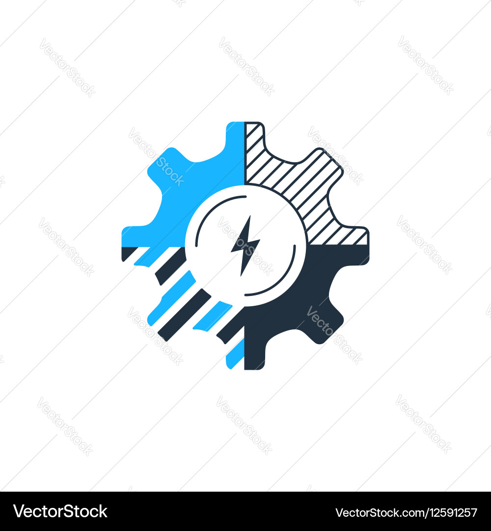 Innovative technology system upgrade complex Vector Image