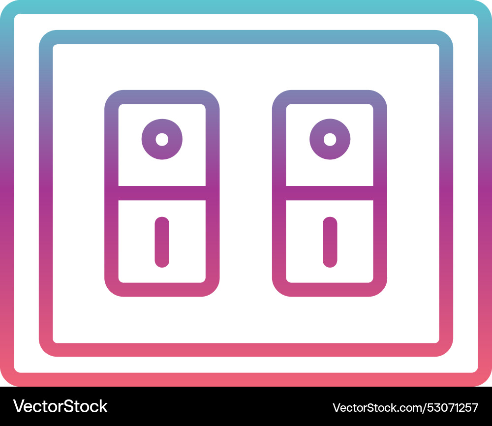 Light switch line gradient design Vector Image