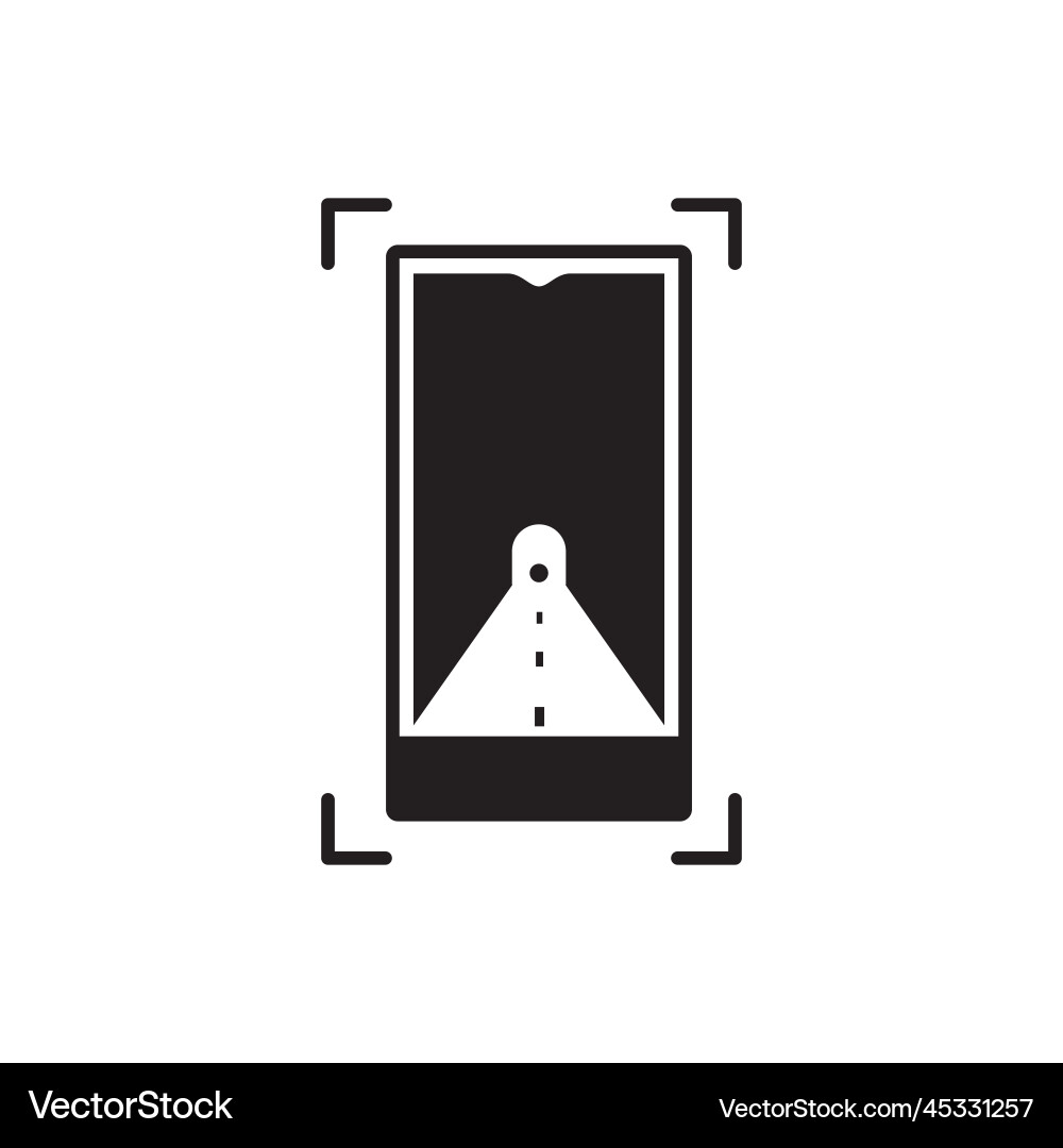 Smartphone Tunnel Icon Logo Smartphone Tunnel Icon Logo vektorbild