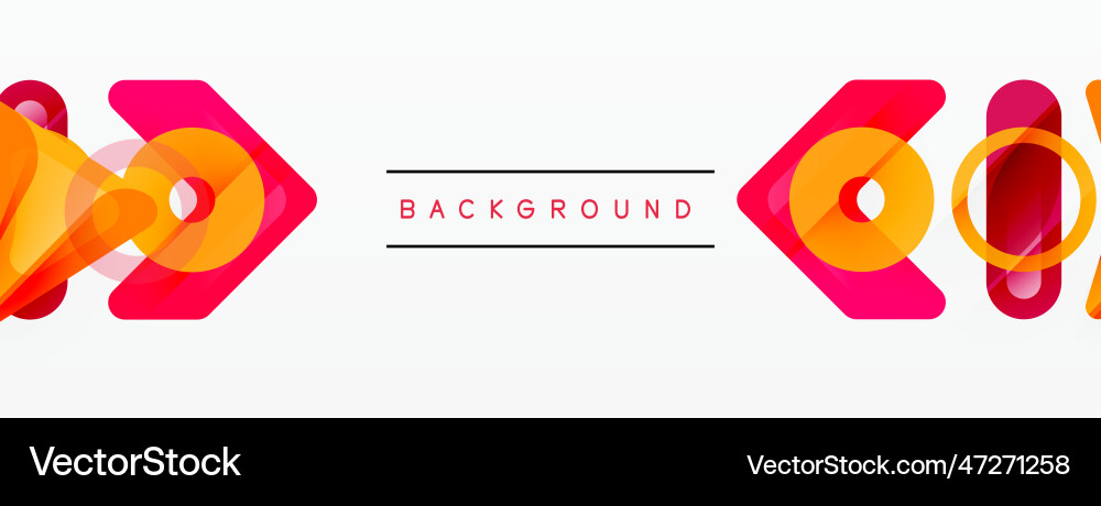 Abstract triangles and square minimal geometric Vector Image