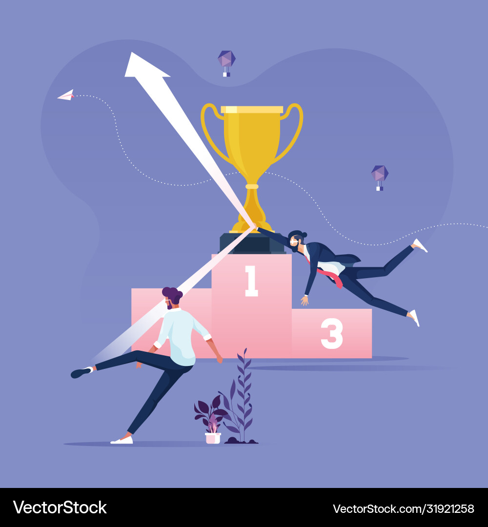 Business Ranking Wettbewerb Konzept Business Ranking Wettbewerb Konzept vektorbild