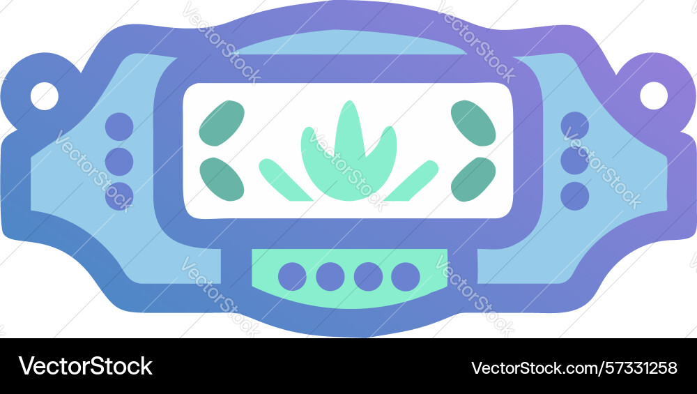 Futuristic head-mounted display device design Vector Image