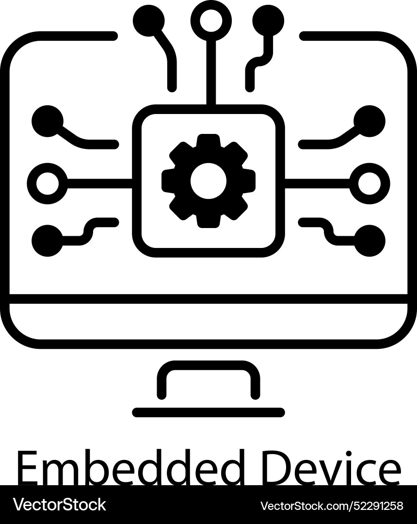 Microcontroller Icon vector image