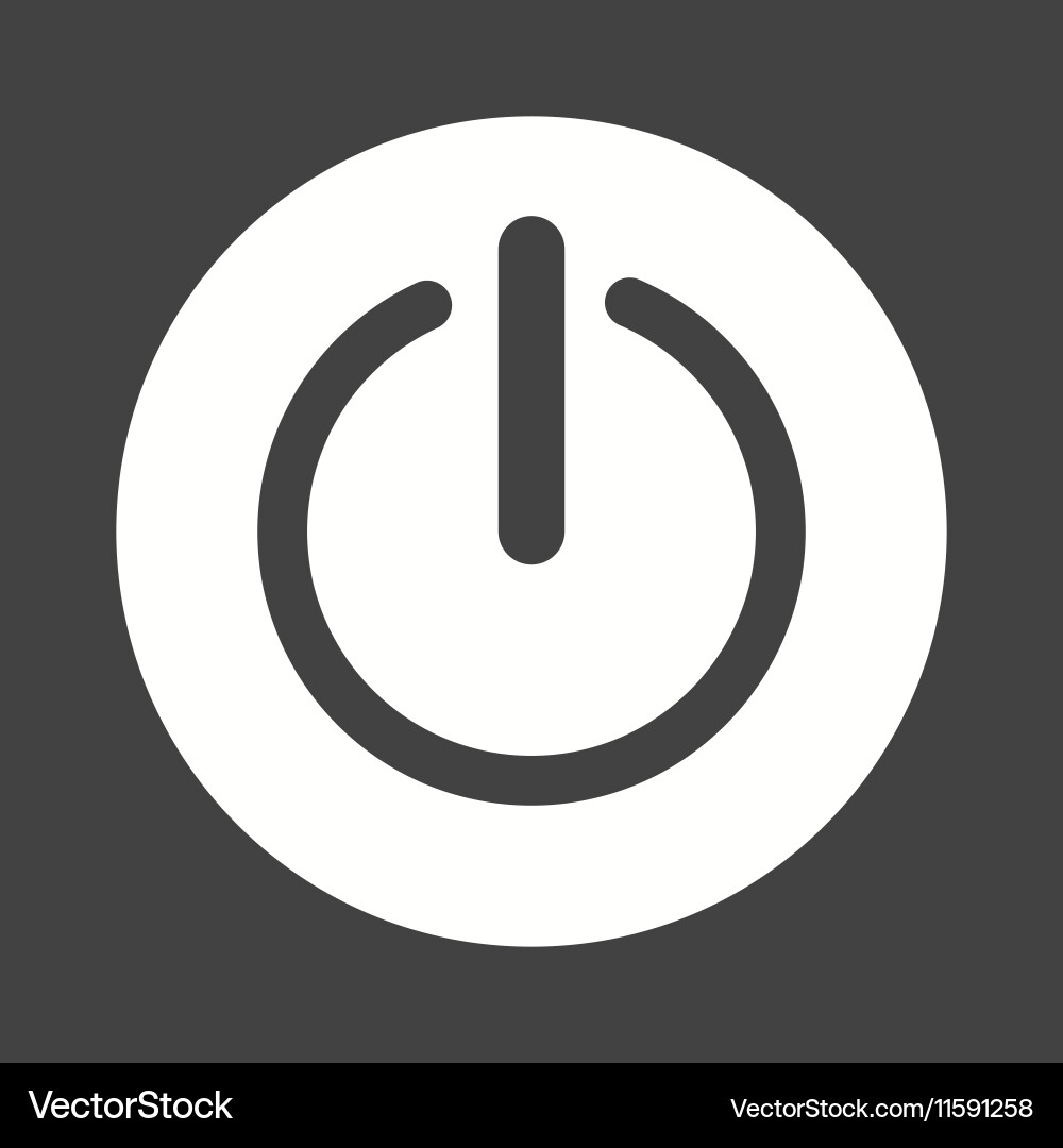 Power button vector image