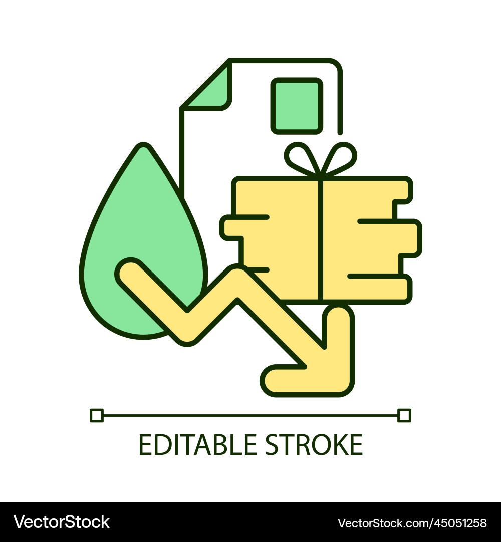 Reduce trash rgb color icon vector image