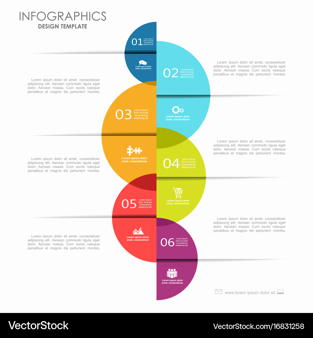 Workflow Diagram Template - Circular Vector Image