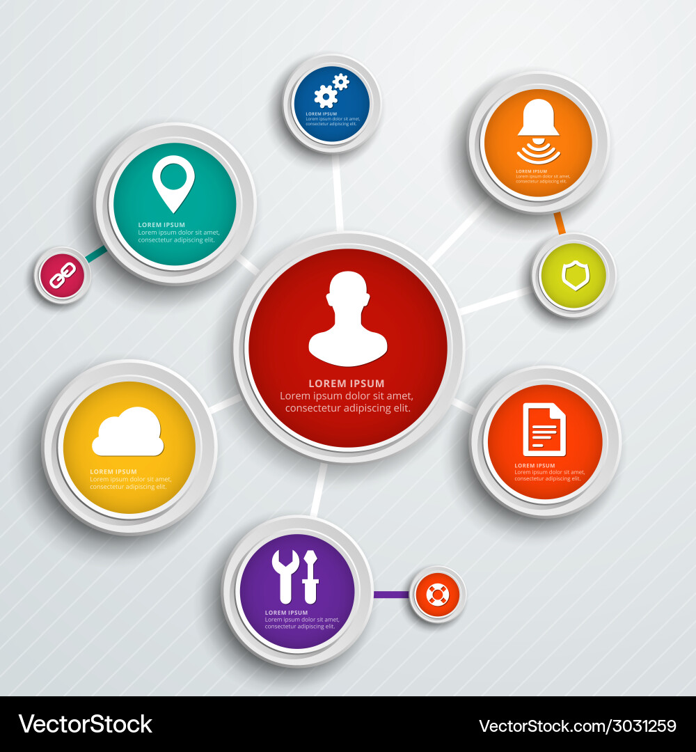 Abstract infographic design workflow layout vector image