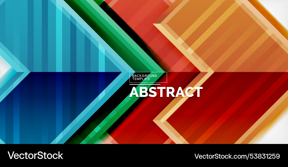 Arrow symbols created with 3d effects and line vector image