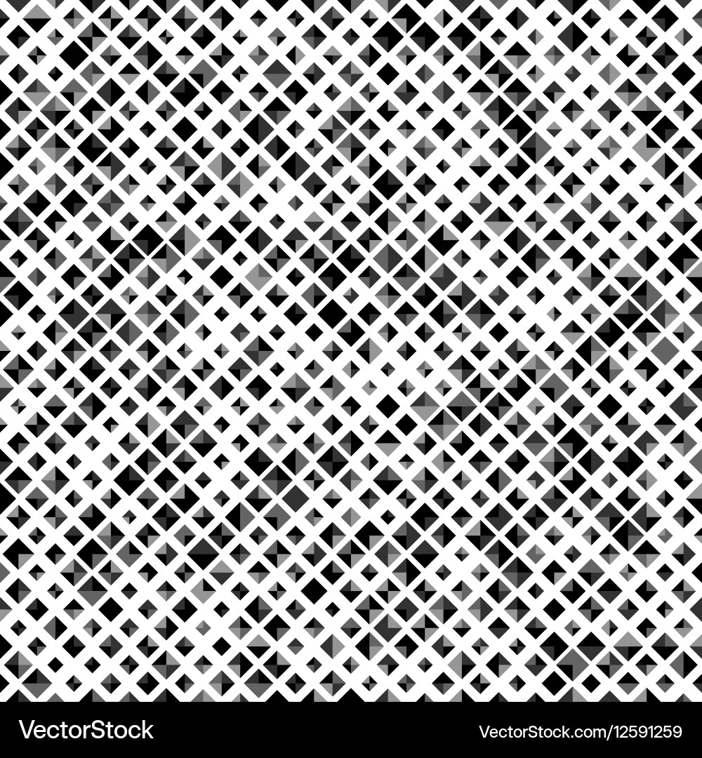 Black color seamless pattern with rhombuses vector image