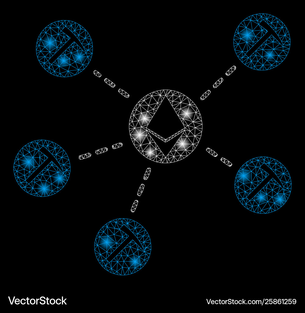 Bright mesh network ethereum mining pool Bright mesh network ethereum mining pool vector image