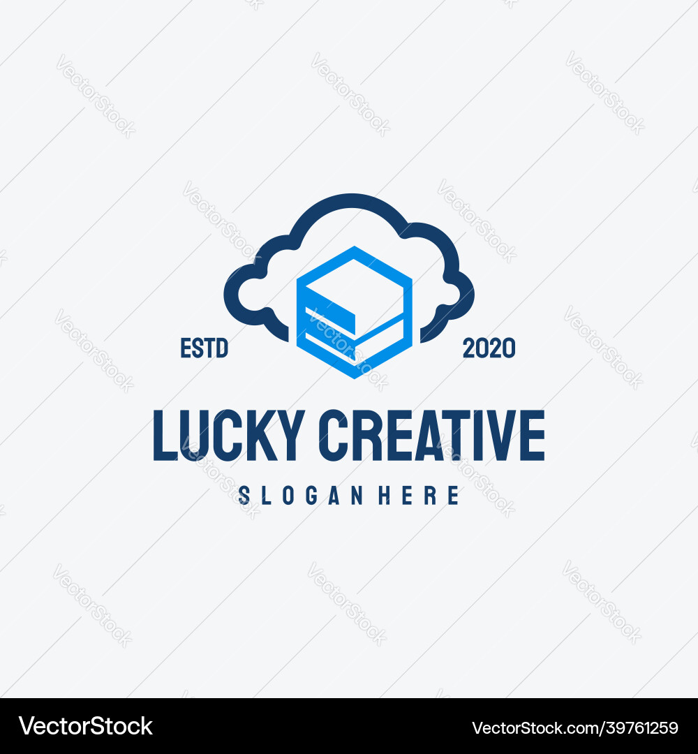 Cloud-Daten-Logo retro Vintage Vorlage Pixel Cloud-Daten-Logo retro Vintage Vorlage Pixel vektorbild