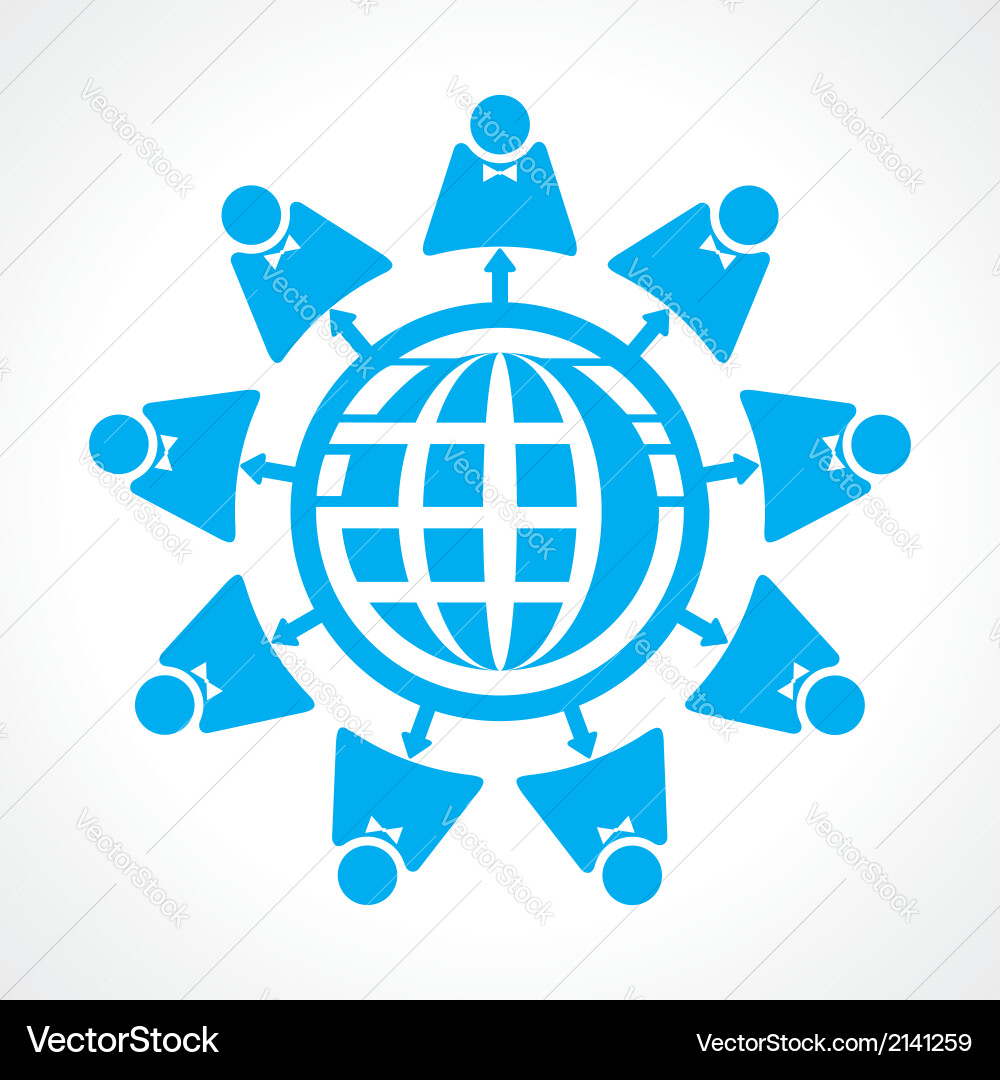 Communication and network concept Vector Image