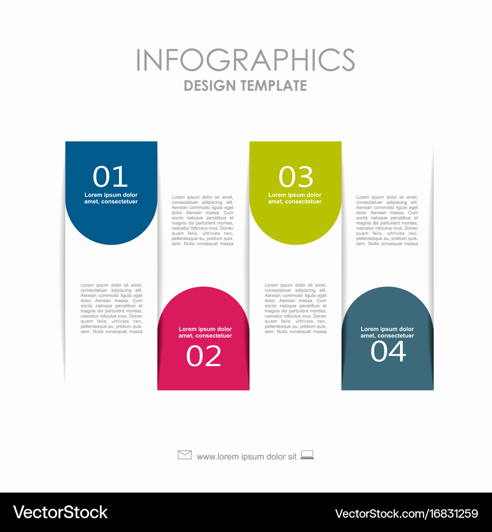 Infographic template can be used for workflow vector image