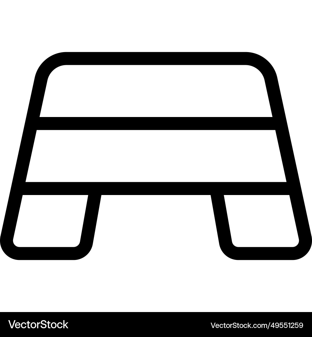 Leg exercise with step recommended Vector Image