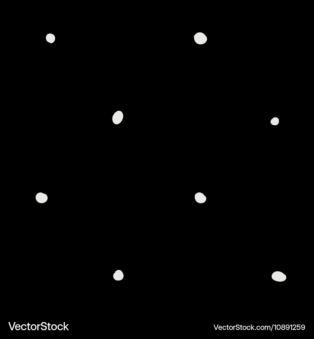Minimal monochrome handwritten pattern dots Vector Image