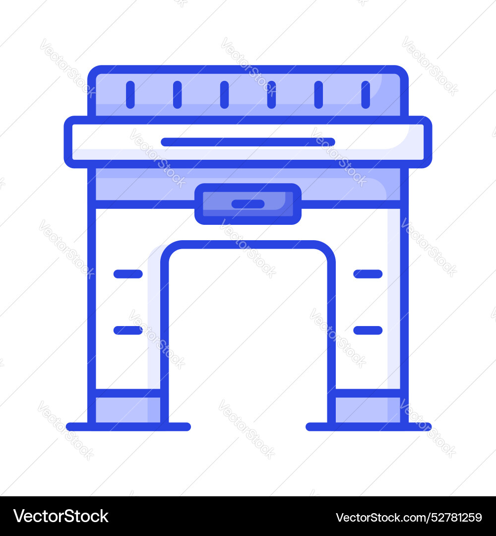 Modern icon of arc dde triomphe in customizable Vector Image
