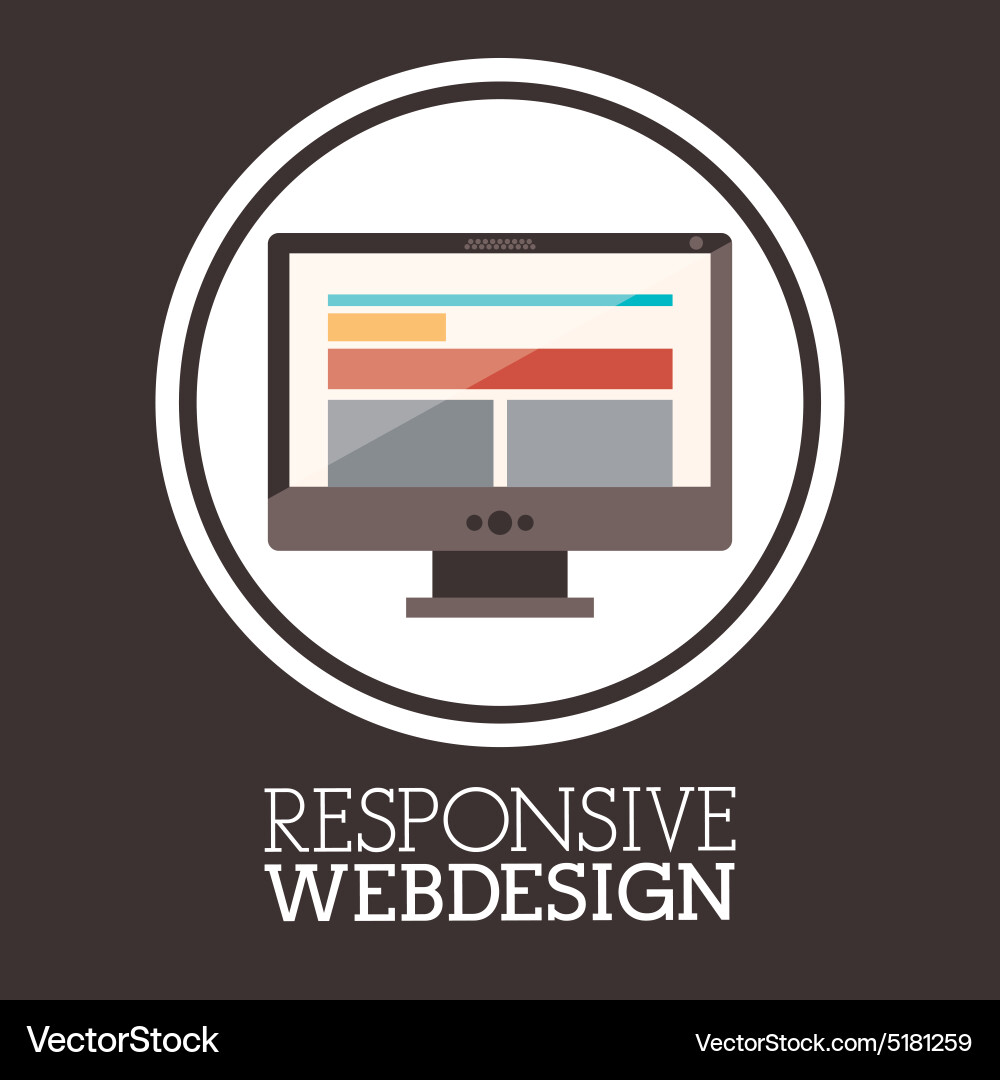 Responsive web design vector image