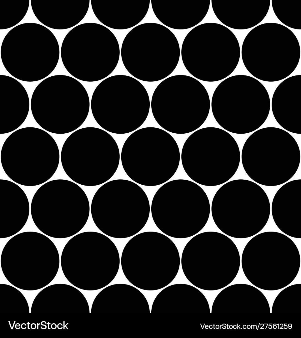 Seamless polka dot pattern in triangular Seamless polka dot pattern in triangular vector image