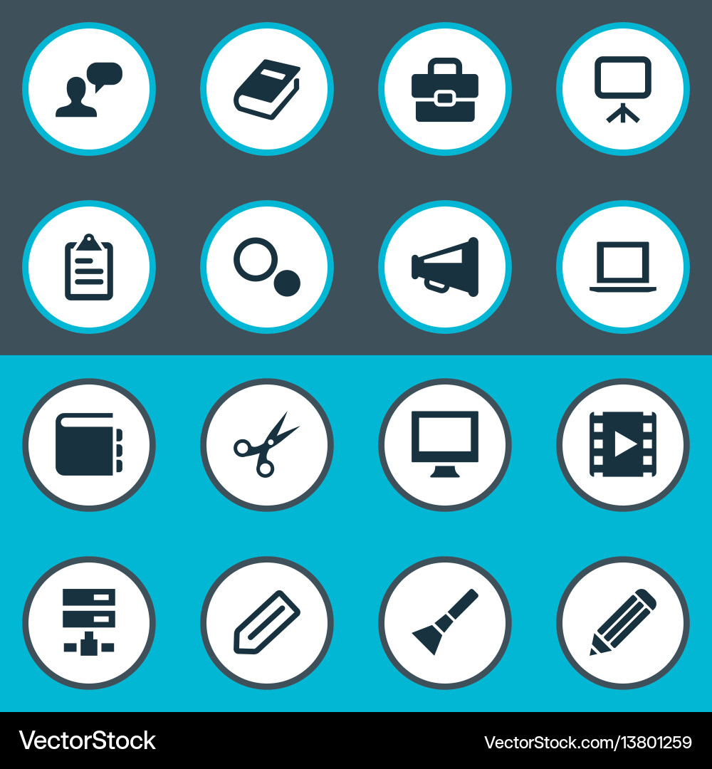 Set of simple web icons Set of simple web icons Vector Image