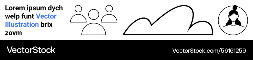 Simplified outline of users cloud integration Simplified outline of users cloud integration Vector Image
