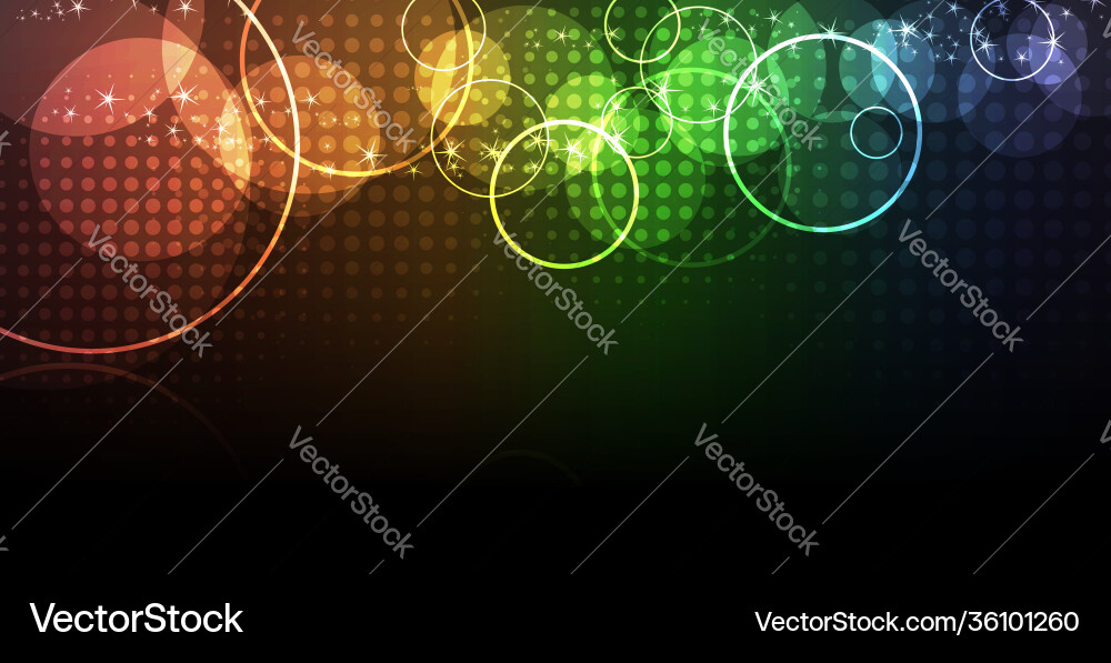 Abstract background with multicolored hexagons vector image