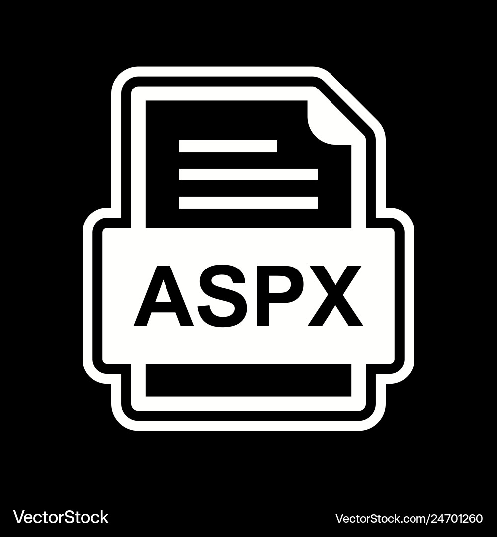 Aspx file document icon Vector Image