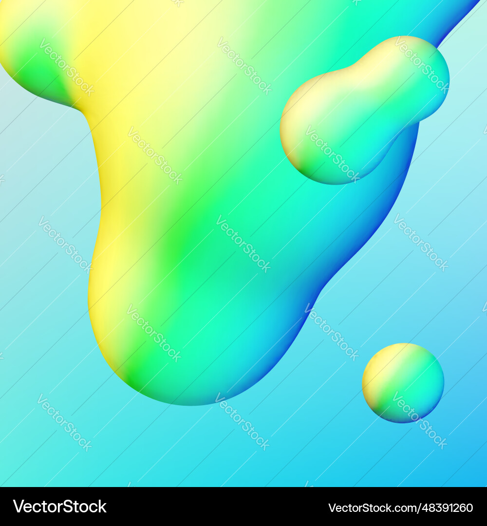 Fluid design liquid blobs with vibrant intense Fluid design liquid blobs with vibrant intense vector image